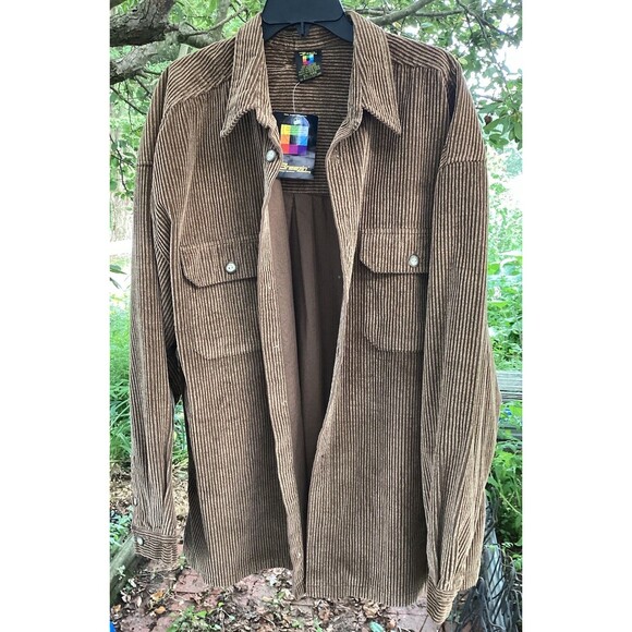 Breezin Other - Breezin Vintage Corduroy Sport Jacket Oversized Shirt Button Up XXL With Tags
